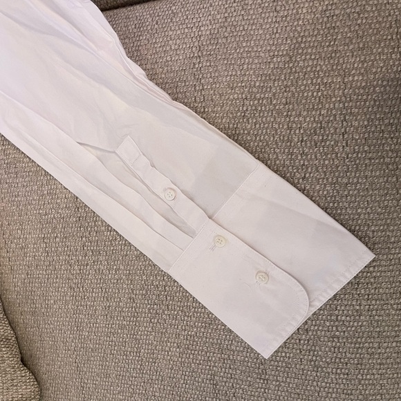 Banana Republic white formal button down women’s Large - Picture 3 of 5